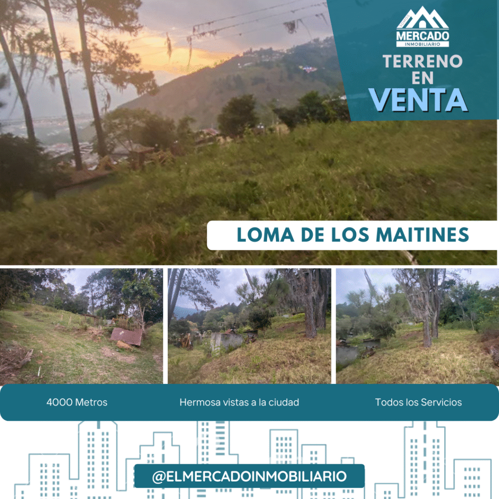 Se vende terreno EN LA LOMA DE LOS MAITINES, MÉRIDA-VENEZUELA