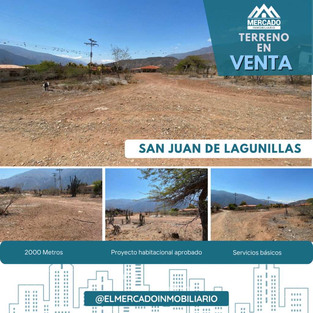 Se vende TERRENO EN SAN JUAN DE LAGUNILLAS, MÉRIDA-VENEZUELA