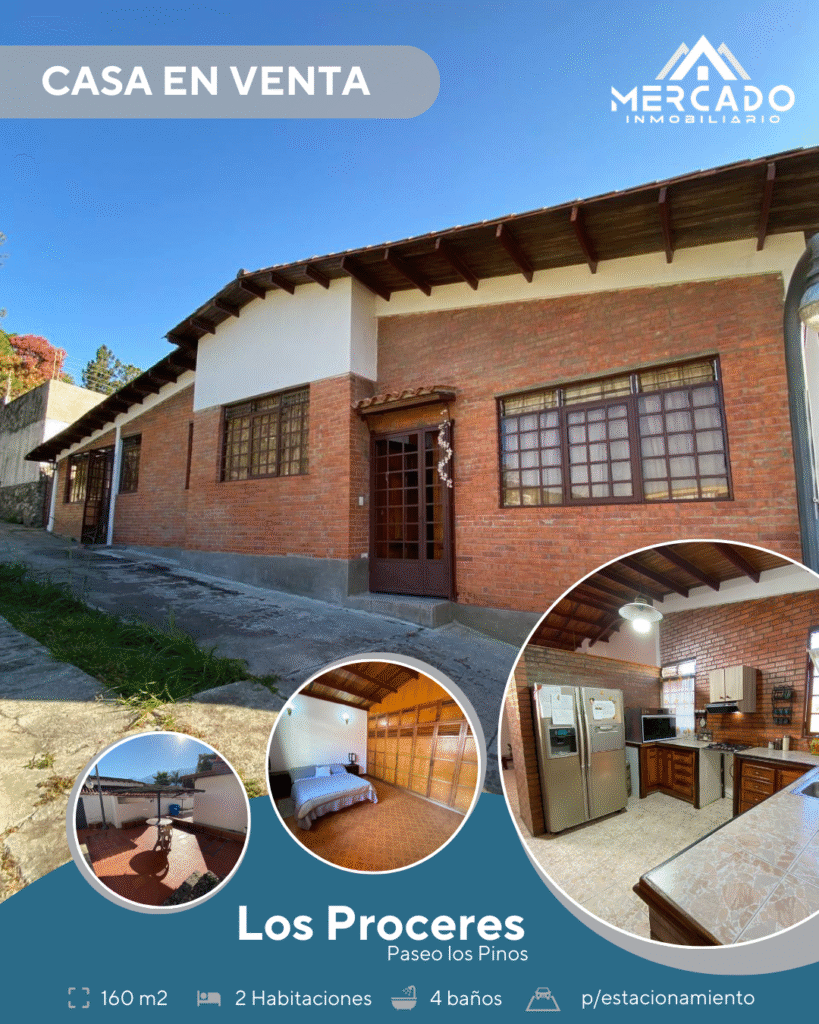 Se vende casa en los proceres Mérida Venezuela